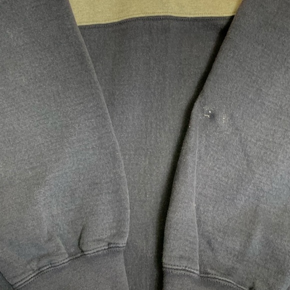 Timberland Men Large 1/4 Zip Blue Fleece - Picture 7 of 9